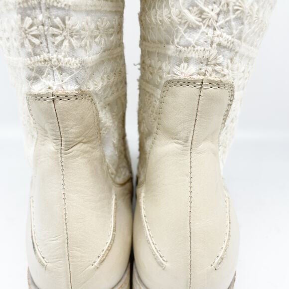 Free People Women's Bren OTK Crochet Western Cowgirl Boots Size US 9.5 EU 39.5 - Picture 15 of 15
